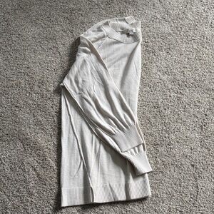 LOFT Off-White Ribbed Sweater